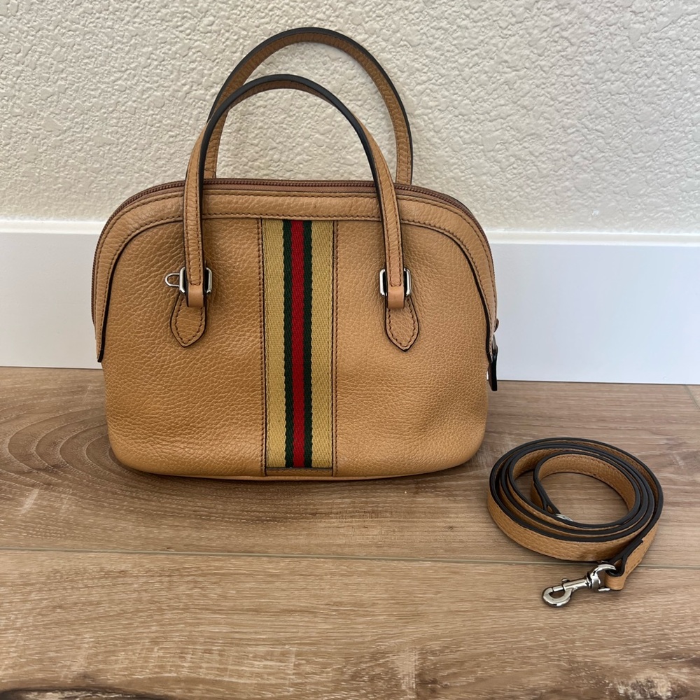 GUCCI Mini Web Dome Two Way Satchel COA - Picture 10 of 10